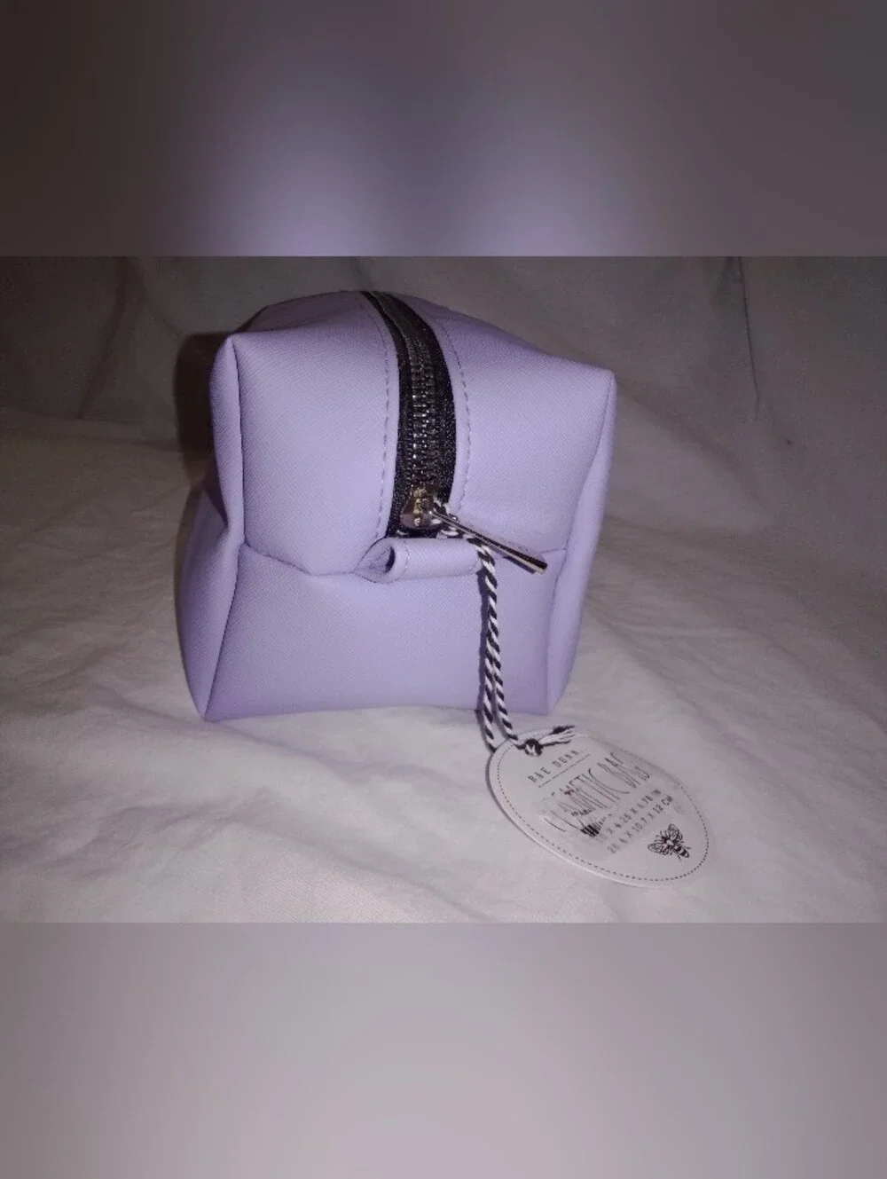 New Rae Dunn Purple Lilac Beauty Bag 2022.  10